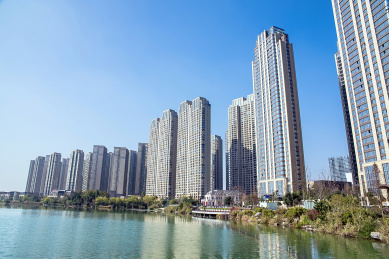 湖南長沙梅溪湖公園的房地產樓盤