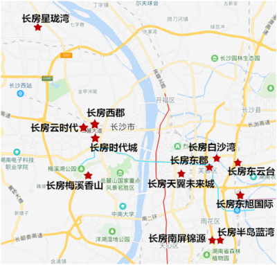 恒大、萬科、碧桂園在長沙市場版圖分析